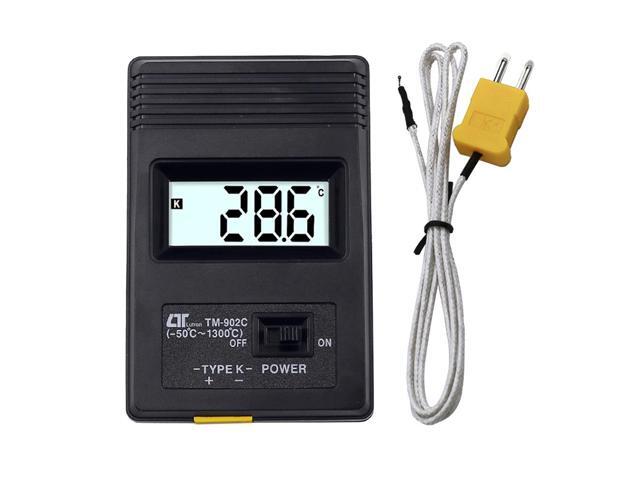 EQQ^ TM-902C -50 Celsius To 750 Celsius  Temperature Meter TM902C Digital K Type Thermometer Sensor Thermocouple Probe Detector I.367074809