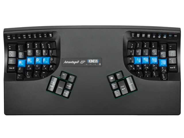 Kinesis KB600QD Advantage2 QD Ergonomic Keyboard for Dvorak Typists