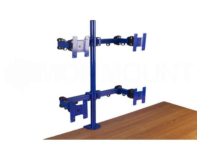 Monmount Quad Lcd Monitor Stand Desk Clamp Holds Upto 4 27 Inch Monmount Quad Lcd Monitor Stand Desk