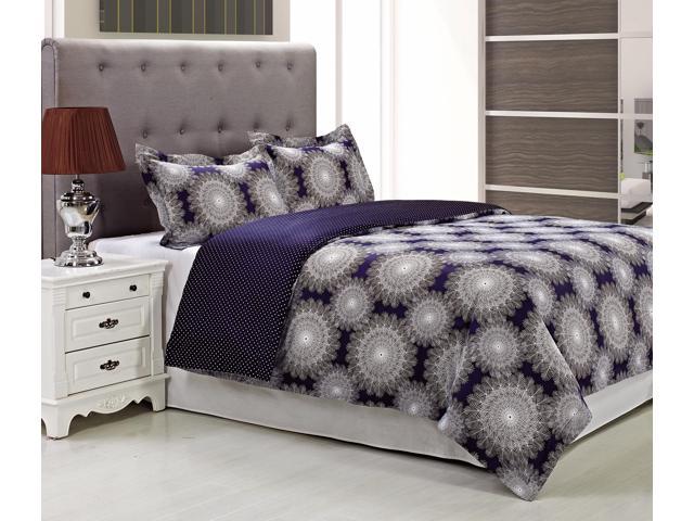 Impressions King Cal King Duvet Cover Set With Shams 300 Thread