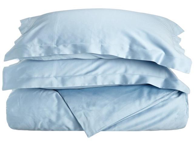 Superior Soft And Durable Egyptian Cotton Duvet Cover Set Cal King Light Blue Newegg Com