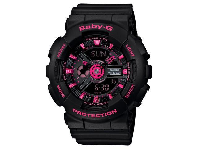 Baby-G BA111-1A Analog-Digital Display Quartz Black Women's Watch