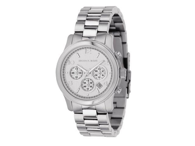 Michael Kors Silver Midsized Chrono 