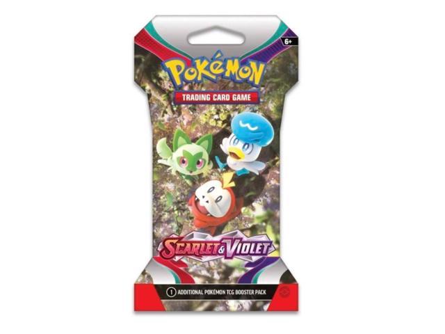 Pokemon Scarlet & Violet Sleeved Booster | Sprigatito, Fuecoco, and ...