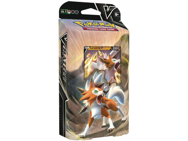 Pokémon TCG: Lycanroc V Oder Corviknight V Battle Deck – Zufallsauswahl, 60 Karten, Spielfertig