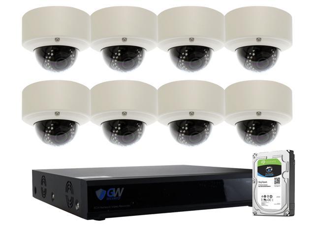 Gw 8ch 1920p H 265 Hevc Nvr Poe Hd Kit Ip Security Camera System 4 X