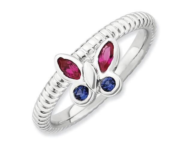 Sapphire Eternity Ring Jewelry Best Seller Sterling Silver Stackable Expressions Polished Cr