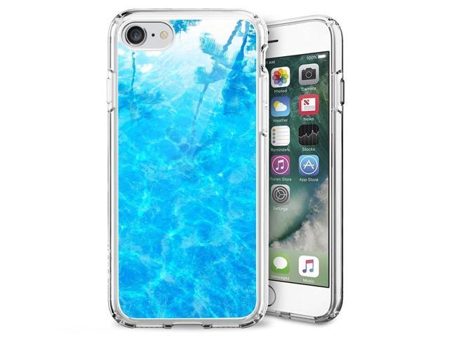 Iphone 7 8 Case Anti Scratch Protective Cover Pure Blue Water Reflection Case Onelee Newegg Com