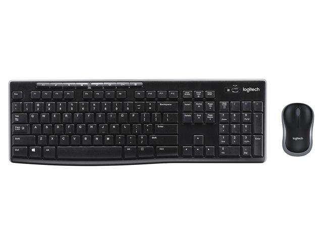 Logitech MK270 Wireless Keyboard and Mouse Combo for Windows PC//Laptop 2.4 GHz Wireless Compact Wireless Mouse 8 Multimedia /& Shortcut Keys QWERTY Spanish Layout 2-Year Battery Life Black