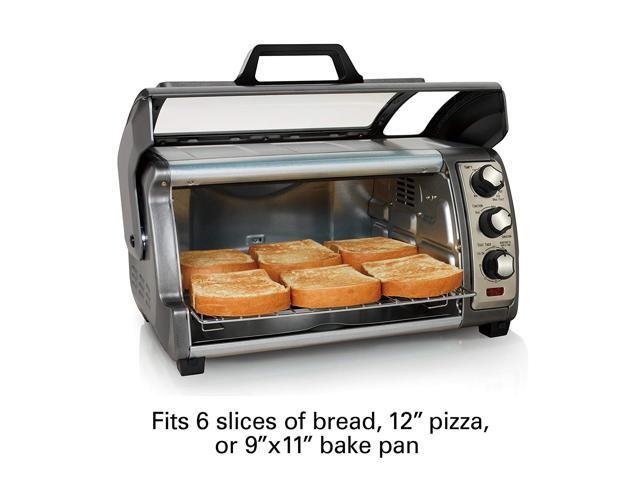 hamilton beach 31123d easy reach toaster oven silver