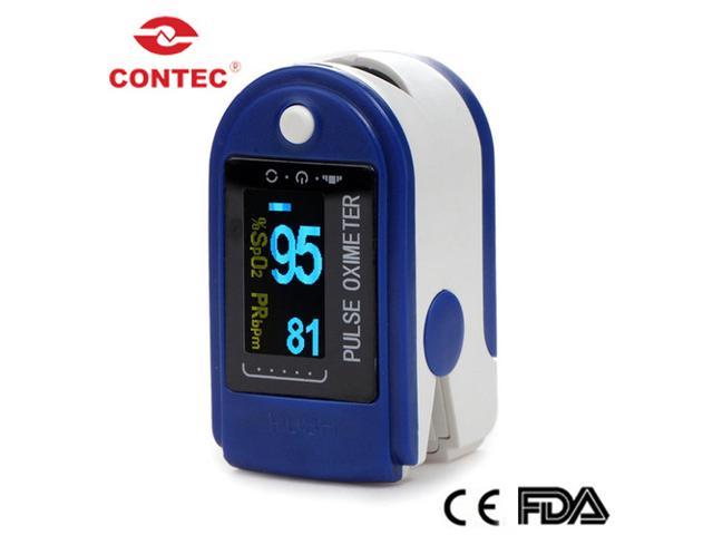 CONTEC CMS50D Fingertip Oximeter Blood Oxygen Saturation Home Tests -