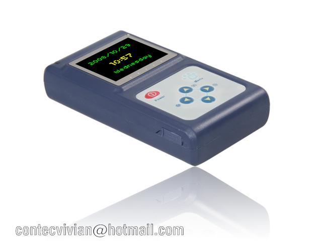 CONTEC CMS60D Veterinary Hand-Held Fingertip pulse Oximeter,Vet tongue/ear Probe +Free PC Software,Color LCD,for animal