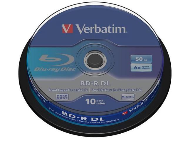 VERBATIM Spindle of 10 x BD-R DL - 50 GB 6x