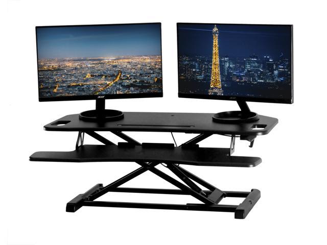 Techorbits Height Adjustable Stand Up Desk 37 Corner Standing