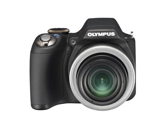 OLYMPUS SP-590UZ Black 12.0 MP 26X Optical Zoom 26mm Wide Angle Digital Camera