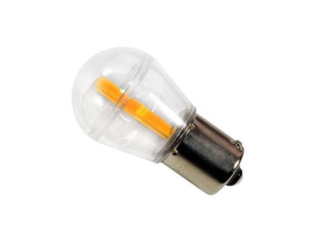 Hqrp Ba15s Bayonet Base Led Omni Bulb Clear Cover Warm White For 93 1141 1156 Rv Interior Ceiling Porch Lights Replacement Uv Meter