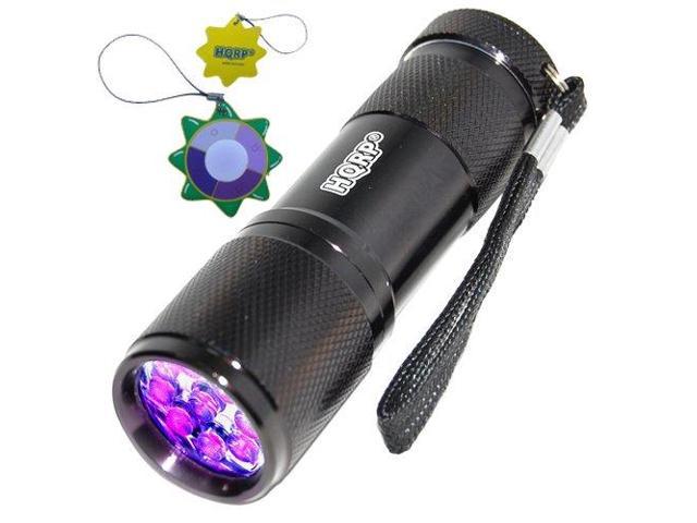 HQRP 9 DEL UV 365 Presque comme neuf Ultra Violet Blacklight Flashlight torche Light UV Meter 