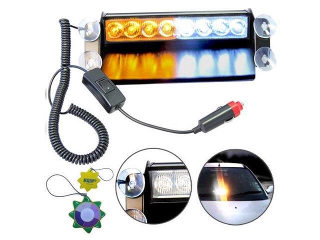Emergency Strobe Lights >> Hqrp 8 Led Car Truck Visor Dashboard Emergency Flashing Dash Strobe Lights Warning Tow Plow Light White Amber Plus Hqrp Uv Meter Newegg Com Emergency Strobe Lights >> Hqrp 8 Led Car Truck Visor Dashboard Emergency Flashing Dash Strobe Lights Warning Tow Plow Light White Amber Plus Hqrp Uv Meter Newegg Com