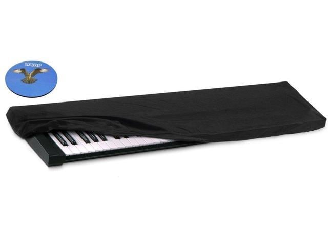 HQRP Elastic Dust Cover Case w/ Bag Gray for Yamaha Series 76-88 Keys Keyboard 