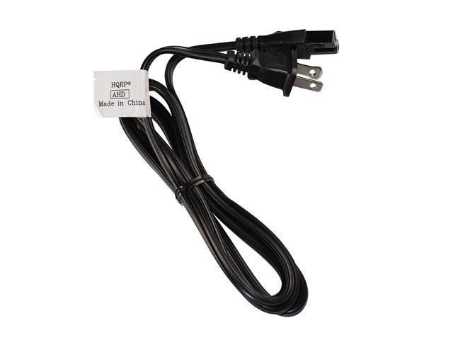 HQRP AC Power Cable Cord fits VIZIO S3820w-C0 S4251w-B4 SB3820-C6 SB3821-C6 SB3851-C0 SB4051-C0 Sound Bar Mains Cable