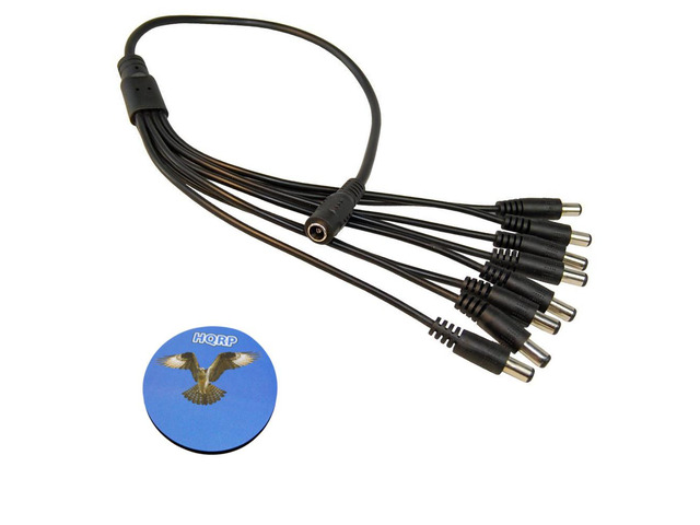 Cavo Di Alimentazione CC HQRP Splitter Per ZMODO - 20 Pollici, 8 Uscite 5.5x2.1mm