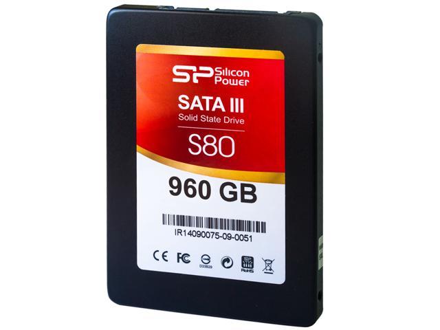 Silicon Power Slim S80 2.5" 960GB SATA III MLC Internal Solid State Drive (SSD) SP960GBSS3S80S26