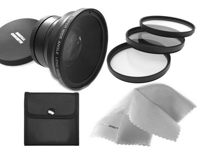 52mm Multi-Threaded Lens Adapter Made by Optics Digital Nc Olympus SP-560 UZ High Grade Multi-Coated Nwv Direct Microfiber Cleaning Cloth. 3 Piece Lens Filter Kit 