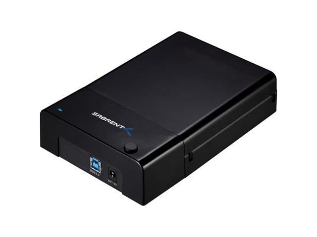 SABRENT USB 3.0 to SATA External Hard Drive Lay-Flat Docking Station for  2.5 or 3.5in HDD, SSD [Support UASP] (EC-DFLT)