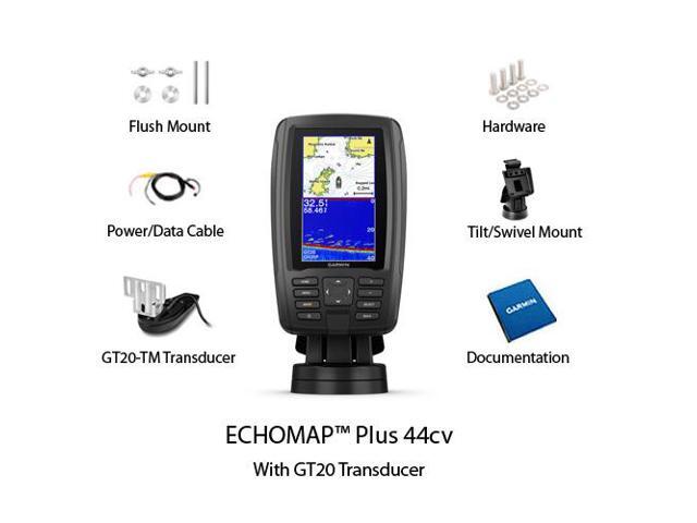 Garmin Echomap Chirp 44cv Garmin Echomap Plus 44Cv 4.3 Inch Fishfinder W/Gt20-Tm Transducer  (010-01886-05) - Newegg.com