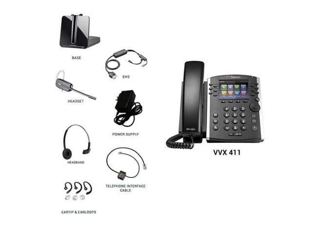 Polycom VVX 411 Corded VoIP Conference 