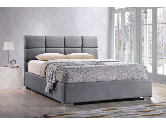 Baxton Studio Sophie Modern And Contemporary Grey Fabric Baxton Studio Sophie Modern And Contemporary Grey Fabric Upholstered King Size Platform Bed