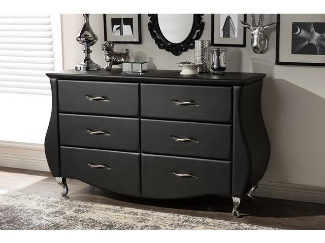 Baxton Studio Enzo Modern And Contemporary Black Faux Leather 6
