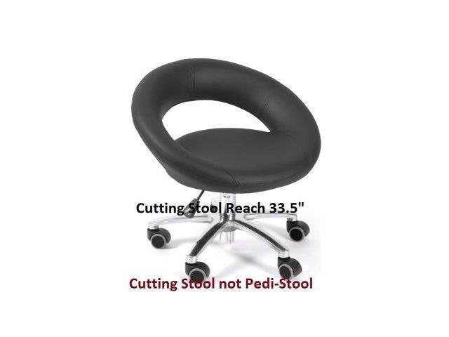 Salon Cutting Stool Tall Harmony Black Chair Pneumatic Adjule Salon Cutting Stool Tall Harmony Black Chair Pneumatic Adjule Rolling Furniture Equipment