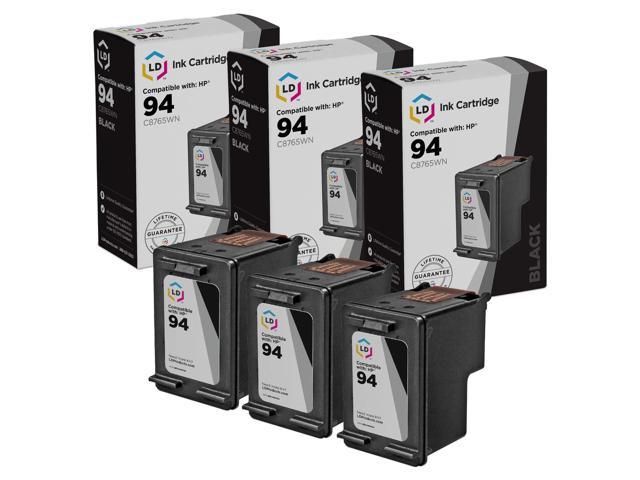 LD Reman Replacement Ink Cartridge for HP C8765WN (HP 94) Black (3 pack)