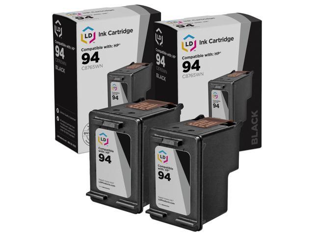 Replacement Ink Cartridges for HP 94 / C8765WN Black 2-Pack
