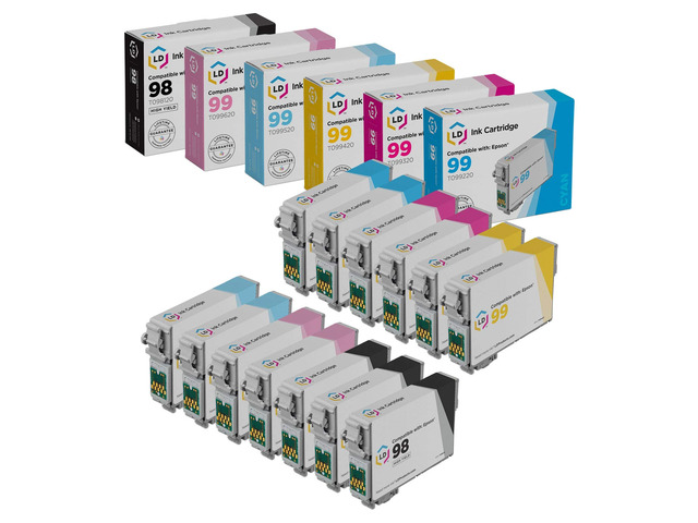 LD Products Remanufactured Ink Cartridge Replacement for Epson 98 & 99 ...