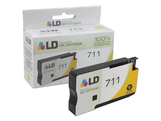 Photo 1 of LD © Remanufactured Replacement for Hewlett Packard CZ132A (HP 711) Yellow Ink Cartridge for use in HP DesignJet T120, and T520 Printers