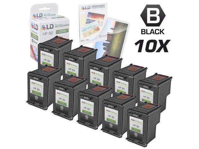 Ld © Remanufactured Replacement Ink Cartridges For Hewlett Packard C9362wn Hp 92 Black 10 1400