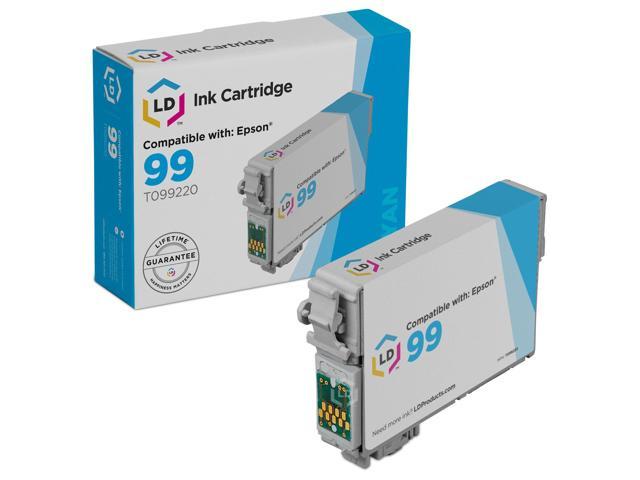 LD Products Ink Cartridge Replacement for Epson 99 T099220 (Cyan) Compatible with Artisan 700, 710, 725, 730, 810, 835, 837