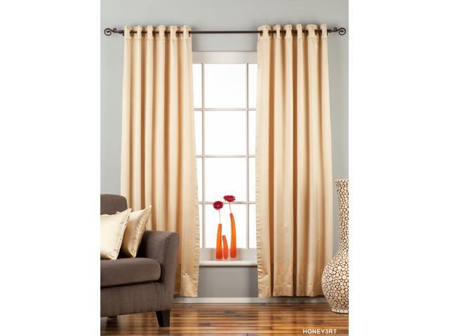 Golden Ring Grommet Top 90 Blackout Cafe Curtain Drape Panel 50w