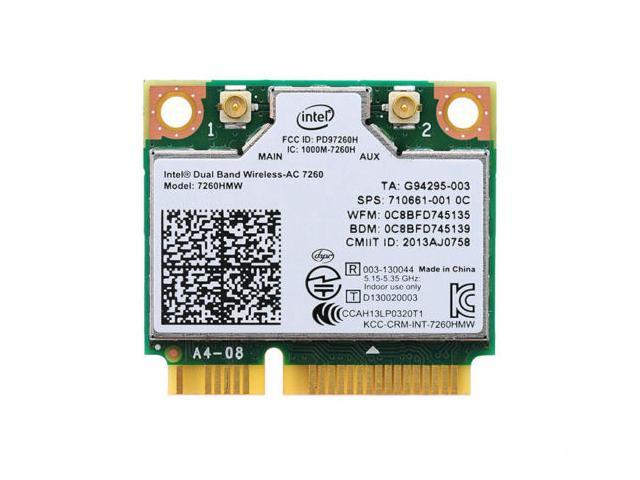 Intel Dual Band Wireless Ac 7260 7260hmw Half Mini Pci E Card 001 Newegg Com