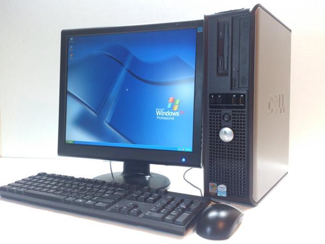 Refurbished: Dell OptiPlex GX745 Slim Set Pentium D 2GB RAM 80GB HDD DVD  17'' LCD Windows 7 Home Premium x32 