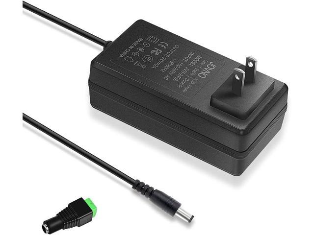 24V DC Power Supply 2A 48W AC/DC Adapter 100 240V AC to DC 24 Volt 2 Amp  Convert