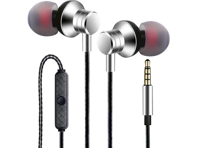 Compatible iPhone and Android 2 Pack Earbuds Headphones with Microphone MP3 Players Pod Pad Fits Most 3.5mm Jack Earbuds Wired Stereo Earphones in-Ear Headphones Bass Earbuds 
