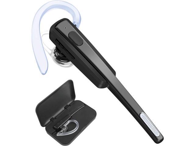 Bluetooth Headset, COMEXION Wireless Business Earpiece V4.1 Lightweight Noisy Suppression Bluetooth Earphone with Microphone for Phone/Laptop/Car (Black+Case)