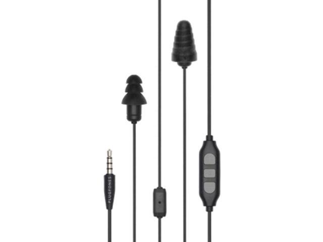 Plugfones Guardian Plus 26 dB NRR Earplug Headphones Earplugs with Audio 