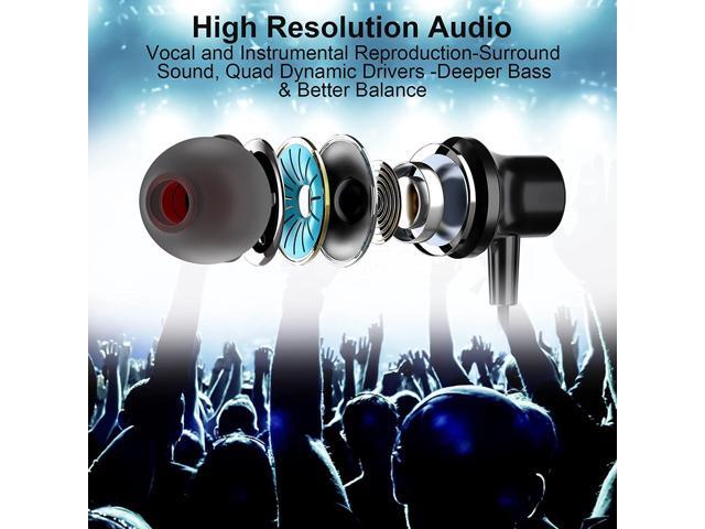 Type C Earbuds Headphones Magnetic with Mic Volume Control Mute Function Noise Cancelling Earphones for Galaxy S20 S21 FE,Pixel 6,iPad Mini,OnePlus 9 USB C Headphones for Samsung Z Flip4 Fold 3 S22 