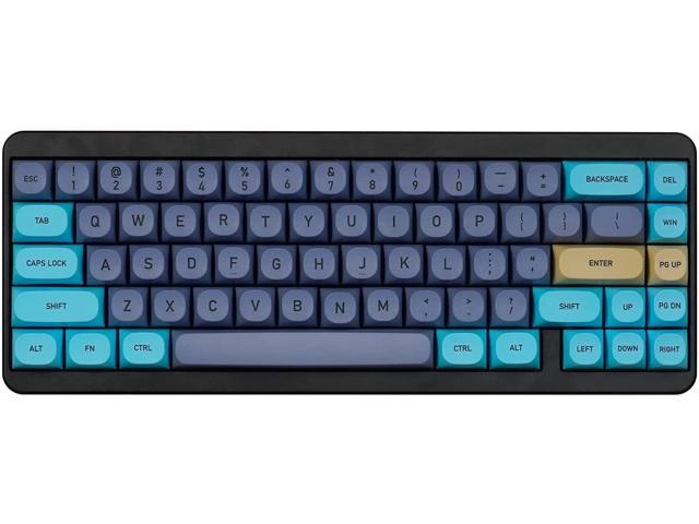 Idobao Blue Cat Ma Keycaps Kits for Mechanical Keyboard with 104 68 Number Keys with Dye-subbed ​Pbt Material Number Keys