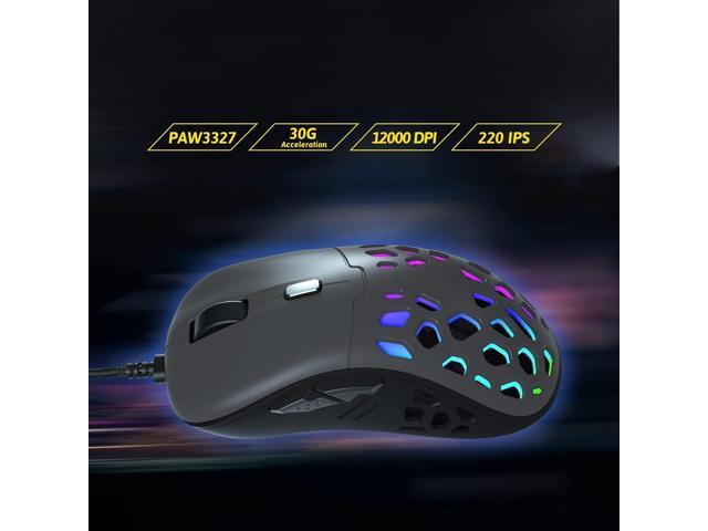 DREVO Osprey Wired RGB Gaming Mouse, PixArt PAW3327 Optical Sensor with ...