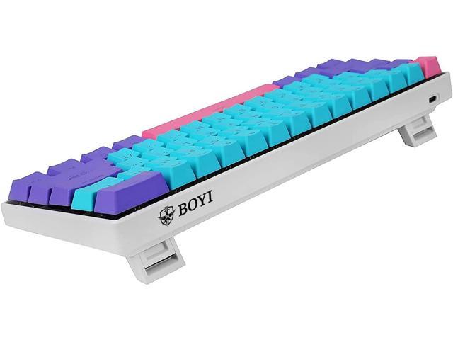 BOYI Wired 60% Mechanical Gaming Keyboard,61 Mini RGB Cherry MX